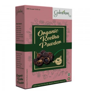 Gulmohar 100% Natural Organic Reetha Powder (Soapnut) For Hair Growth 