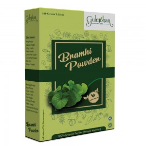 Gulmohar 100% Natural Brahmi Powder For Hair Cleanser and Hair Care 