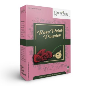 Gulmohar 100% Pure Rose Petal powder For Skin and Face Pack 