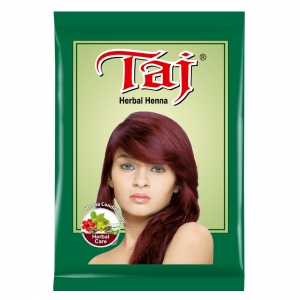 Taj Natural Herbal Henna (Red) Henna Based Hair color 15g each (Pack of 10)