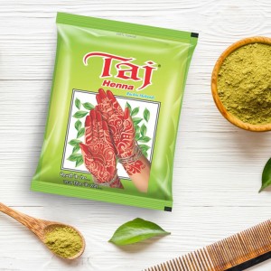 Taj Natural Henna Powder 100% Pure Sojat Rajasthani Mehandi Powder For Hair - 500g Pack