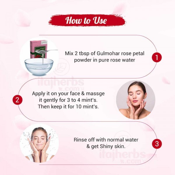 How to Use rose Petal Powder on Skin