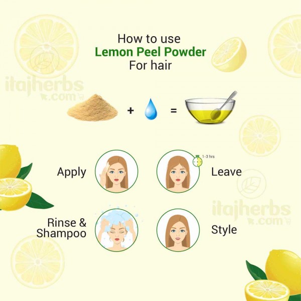 How to use Lemon peel powder on hair