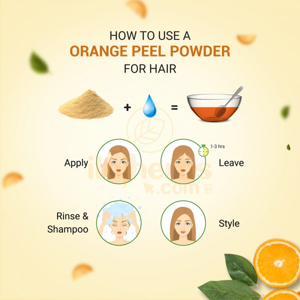 How to use Orange peel powder for Hair pack